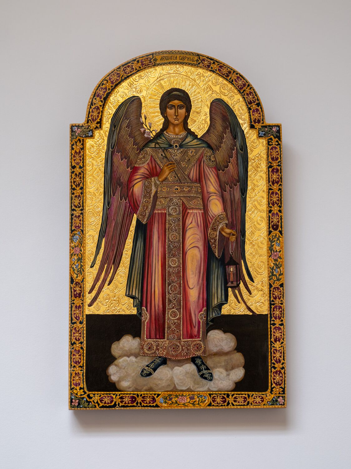 Icon of the Archangel Gabriel on a gold ground
